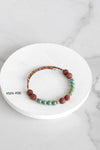 Navajo Handmade Wrap Bracelet Turquoise Amethyst Spiny Pearl Coil Layering Bracelets