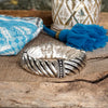 The Turning Point – Chunky Textured Stretchy Bangle in Silver or Two-Tone