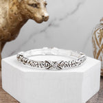 Timeless Twists – Filigree & Twist Stretch Bangles in Silver Tone