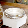Classic Silver Tone Bangle and Toggle Heart Charm Bracelets