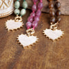 Amour Knot – Beaded Heart Pendant Necklace