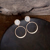 Boho Coin and Hoop Earrings – Silver & Gold Tone