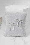 Petite Bow Stud Earrings crystals