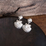 Sea Life Coastal Shells Earrings – Silver Tone