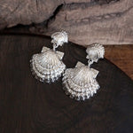 Sea Life Coastal Shells Earrings – Silver Tone