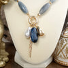 Sculpted Harmony – Bold Beaded Cluster Pendant Necklace