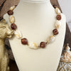 Sunstone Muse – Short Bold Beaded Statement Necklace