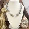 Sunstone Muse – Short Bold Beaded Statement Necklace
