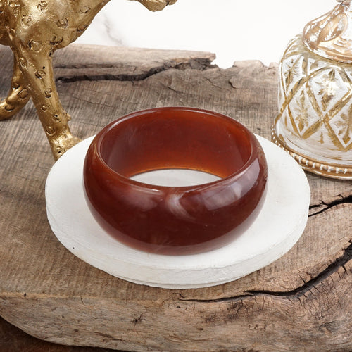 Café Glow – Wide Rounded Acrylic Bangles