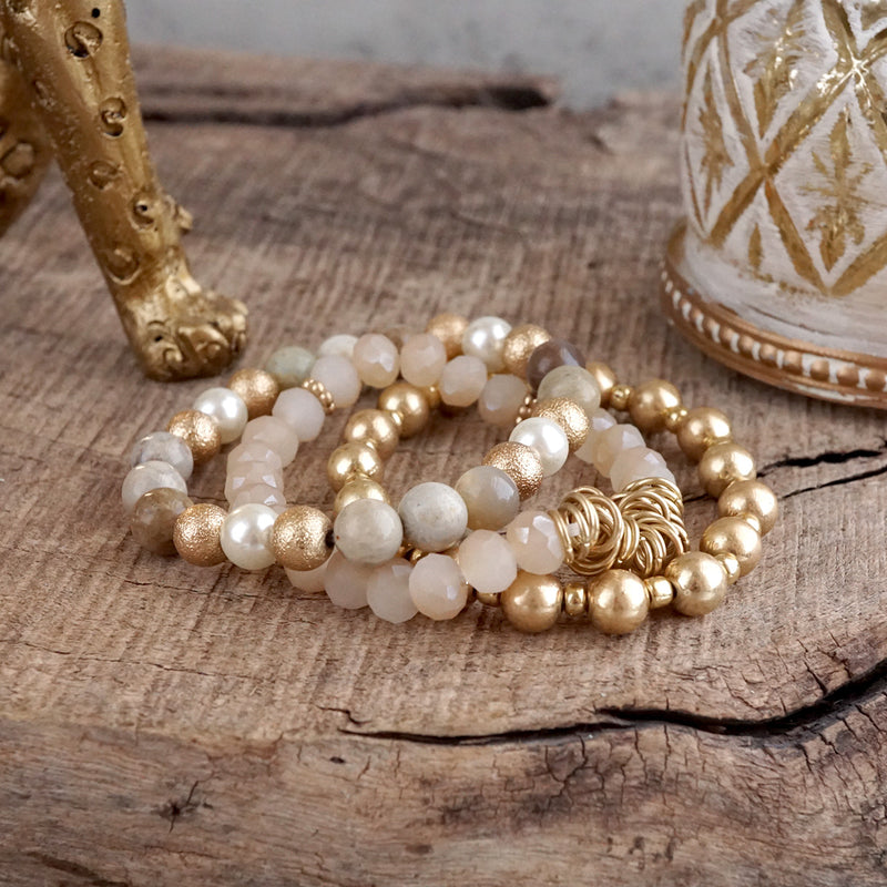 Desert Mirage – Boho Beaded Bracelet Sets