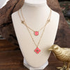 Clover Dainty Layered Necklace – Gold Tone & Color Options