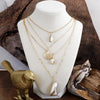 Tidebound Treasures – 4-in-1 Sea Life Multi-Layer Pendants Necklace