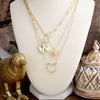 Sweet Keepsake – Multi-Layer Necklace with Hearts, Bow & Pearl