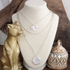 Treasure Trio – 3-in-1 Layered Hammered Coins Necklace