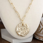 Treasure Trio – 3-in-1 Layered Hammered Coins Necklace