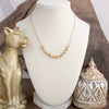 Golden Gather – Dainty Rolo Chain with Nugget Cluster