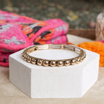 Western Bubble Bangle Bracelets – Worn Gold or Silver Tone