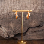 Whirl & Glow – Twisted Ribbon Enamel Hoops