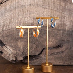 Whirl & Glow – Twisted Ribbon Enamel Hoops