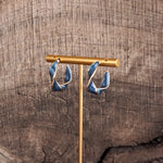 Whirl & Glow – Twisted Ribbon Enamel Hoops