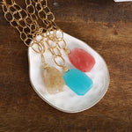 Statement Natural Stone Chain necklace