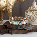 Radiant Array – Statement Stretchy Gem Bangle