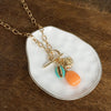 Multi-Charm Bright Sealife Cluster Necklace – Gold