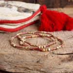 Layered Colorful and Gold Beaded Bracelets Sets