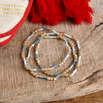 Layered Colorful and Gold Beaded Bracelets Sets