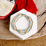 Layered Colorful and Gold Beaded Bracelets Sets