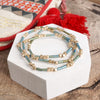 Layered Colorful and Gold Beaded Bracelets Sets