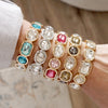Radiant Array – Statement Stretchy Gem Bangle