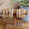 Sparkly clear crystals bangle in Gold Or Silver Tone