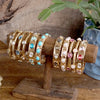 Golden Loop – Turquoise Eternity Stretch Bangle