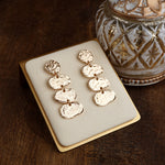 Golden Muse – Elliptic Trio Drop Earrings