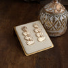 Golden Muse – Elliptic Trio Drop Earrings