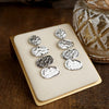 Golden Muse – Elliptic Trio Drop Earrings