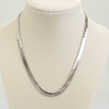 Shiny Herringbone chain necklace Gold Silver