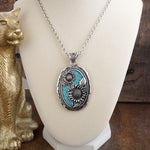 Prairie Tales – Silver Tone Western Pendant Necklace