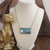 Prairie Tales – Silver Tone Western Pendant Necklace