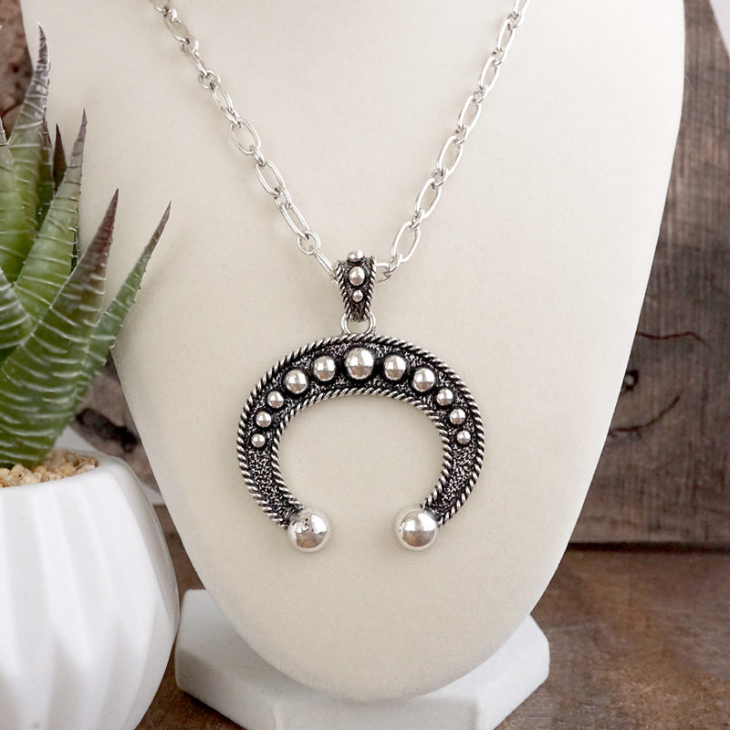 Desert Bloom – Western Squash Blossom Pendant Necklace