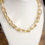 Lightweight Gold-Tone Chunky Cable Chain Necklace