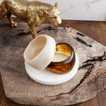 Warm Whisper – Chunky Resin Statement Bangle