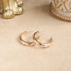 Classic Bubble Hoops – Gold with Crystal, Pearl, or Turquoise