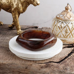 Earth Edge – Square Resin Chunky Statement Bangle