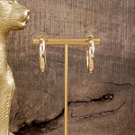 Classic Bubble Hoops – Gold with Crystal, Pearl, or Turquoise