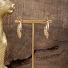 Classic Bubble Hoops – Gold with Crystal, Pearl, or Turquoise