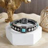 Desert Song – Boho Western Stretch Bangles with Turquoise