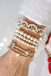 Chunky Chain Bracelet in Silver and Gold tone