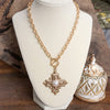 Boho Cross Drop Statement Bangles – Gold & Silver Tones